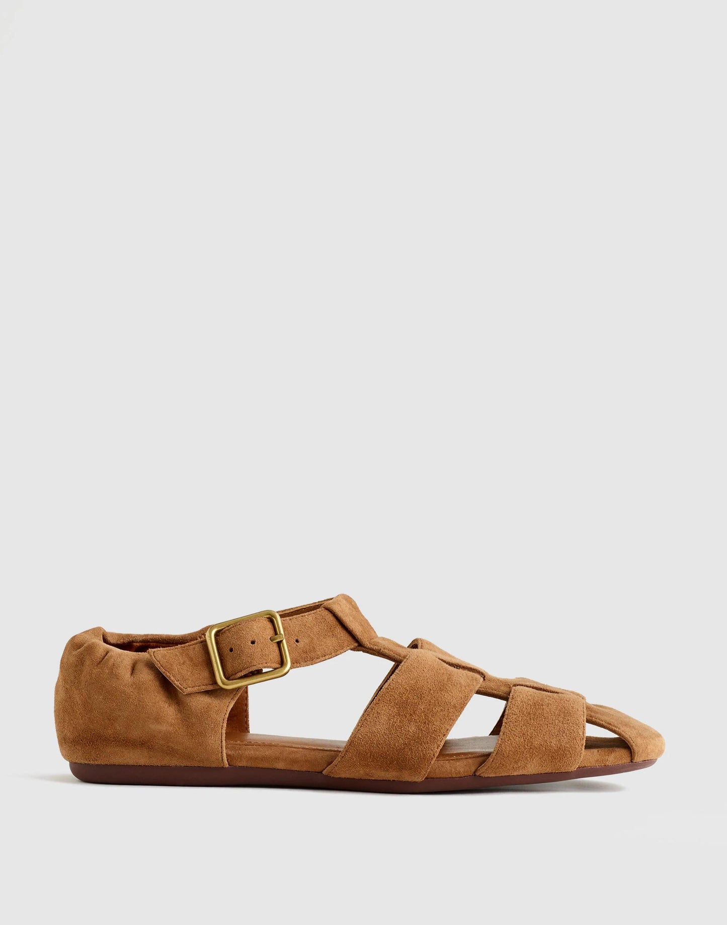 The Greta Fisherman Sandal Aged Cognac | Madewell