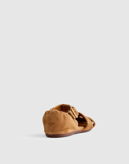 The Greta Fisherman Sandal Aged Cognac | Madewell