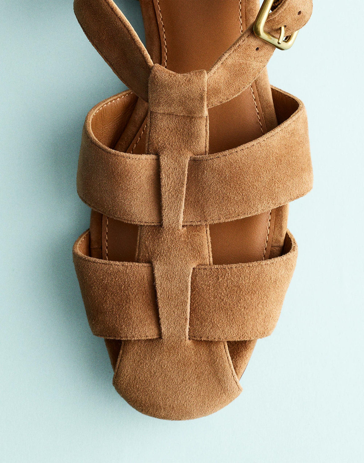 The Greta Fisherman Sandal Aged Cognac | Madewell