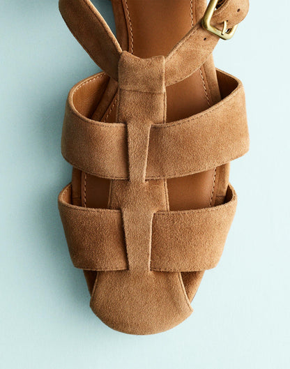 The Greta Fisherman Sandal Aged Cognac | Madewell