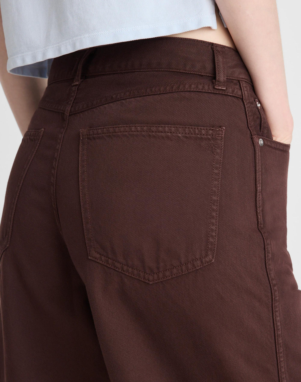 The V-Waist Bermuda Short in Airy Denim Burnt Cocoa | Madewell