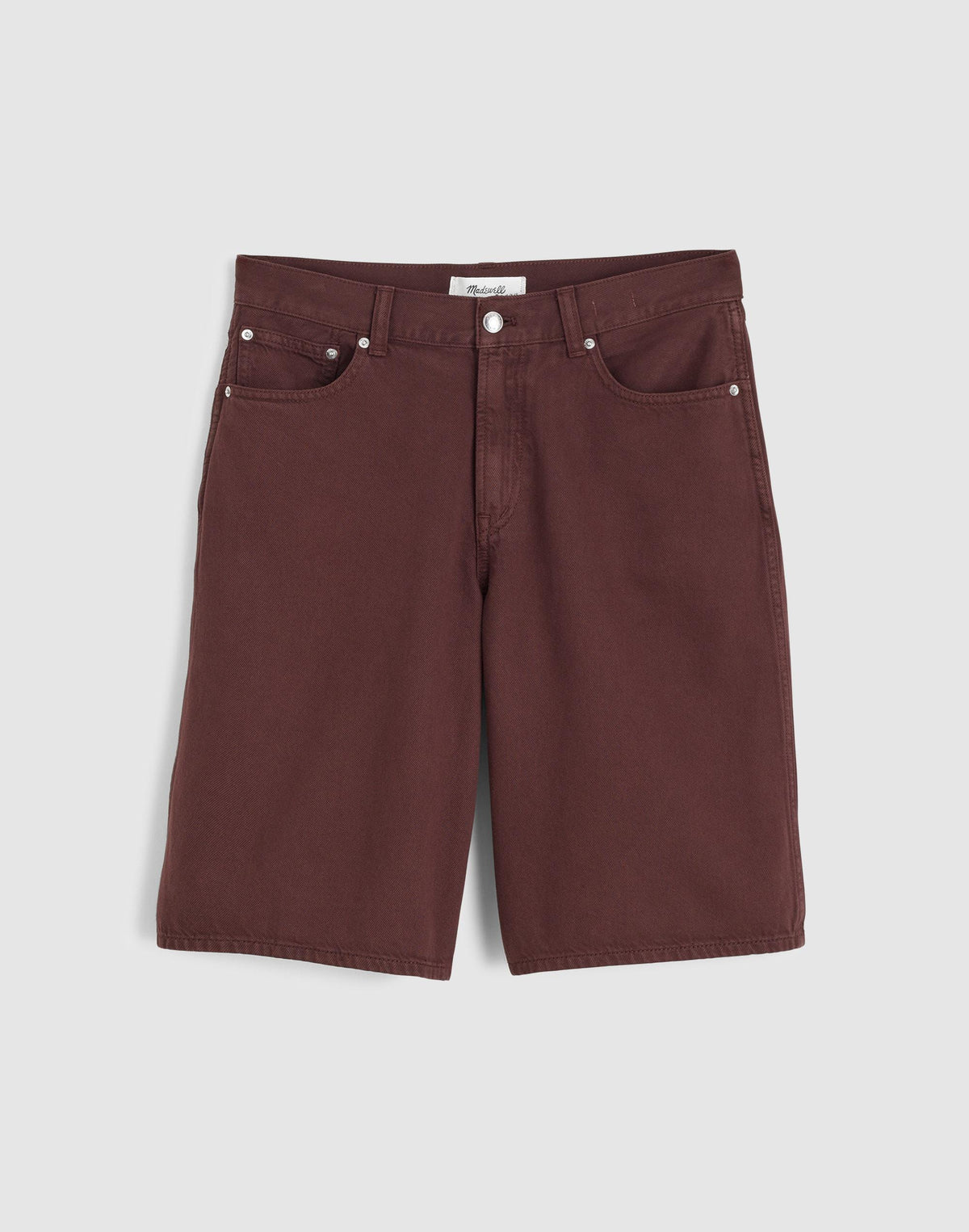 The V-Waist Bermuda Short in Airy Denim Burnt Cocoa | Madewell