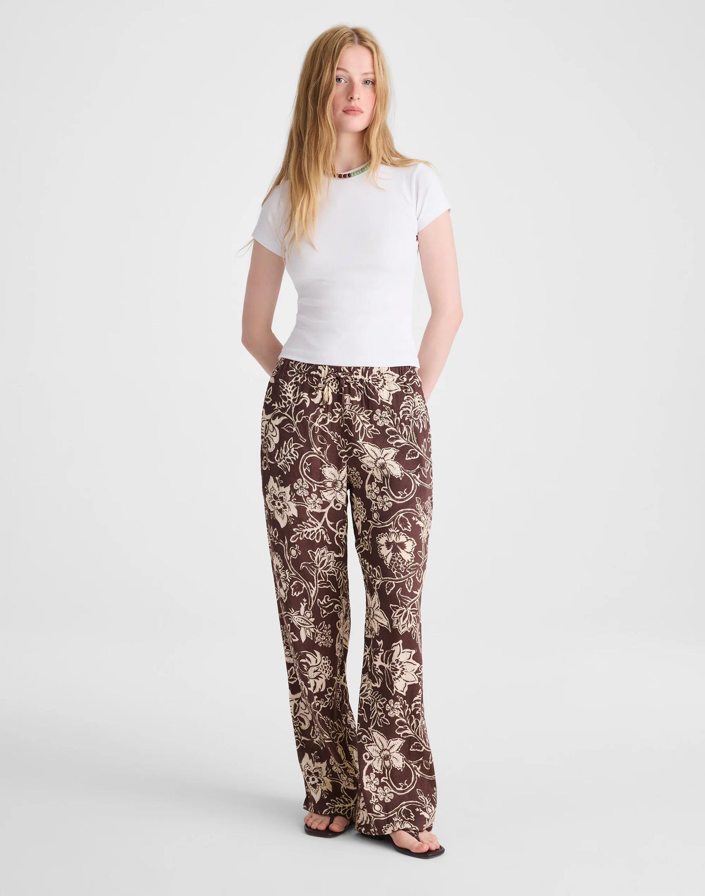 Pull-On Pants Dark Brown | Madewell