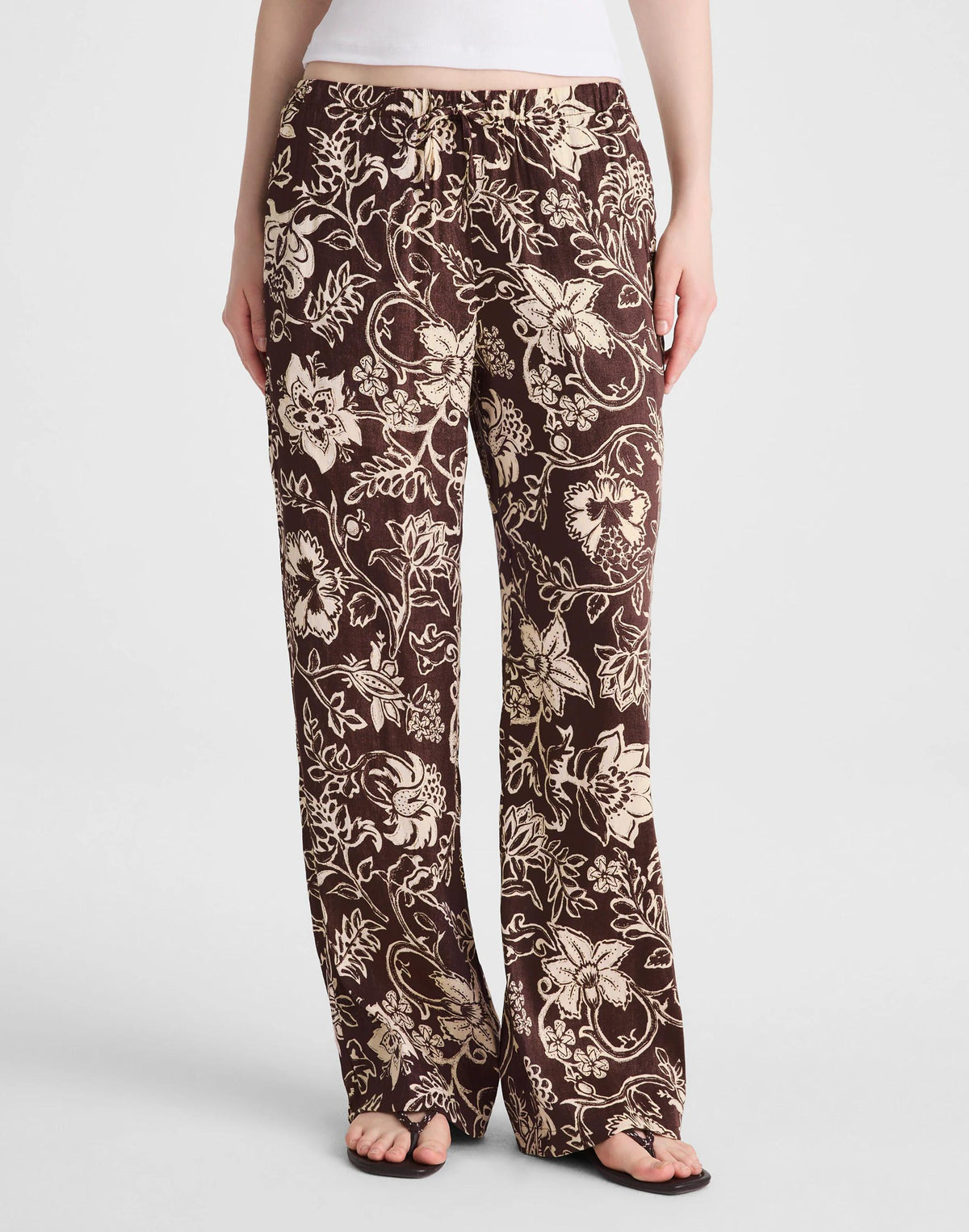 Pull-On Pants Dark Brown | Madewell