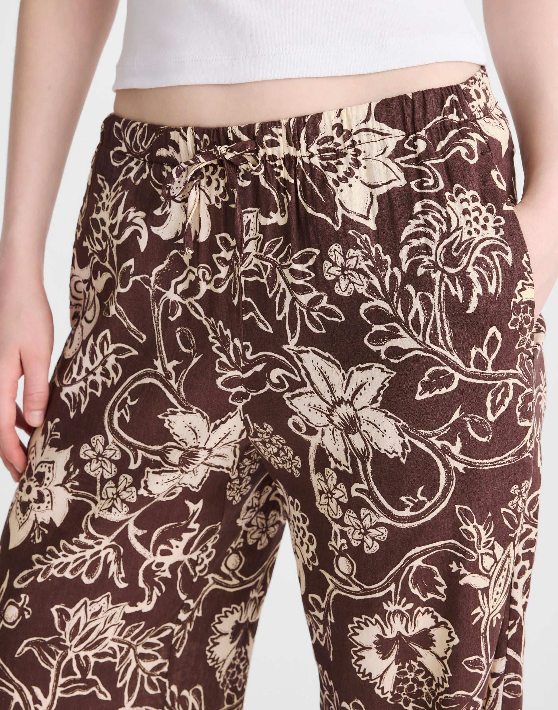 Pull-On Pants Dark Brown | Madewell