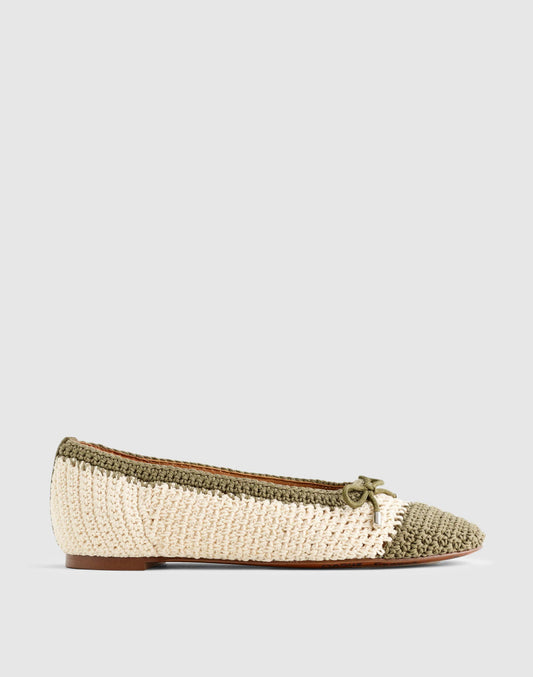 The Hester Flat Safari Khaki Multi | Madewell