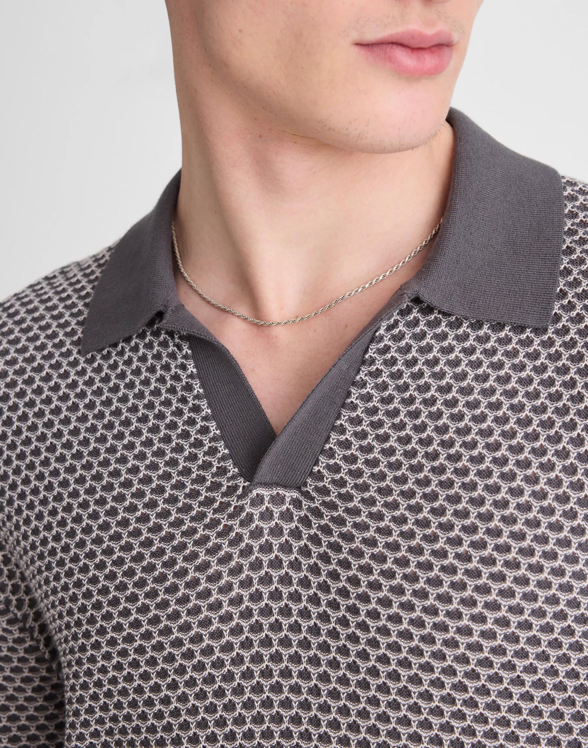 Johnny-Collar Sweater Polo Stormy Spruce | Madewell