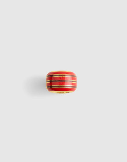 Striped Enamel Bead Clip Varsity Red | Madewell