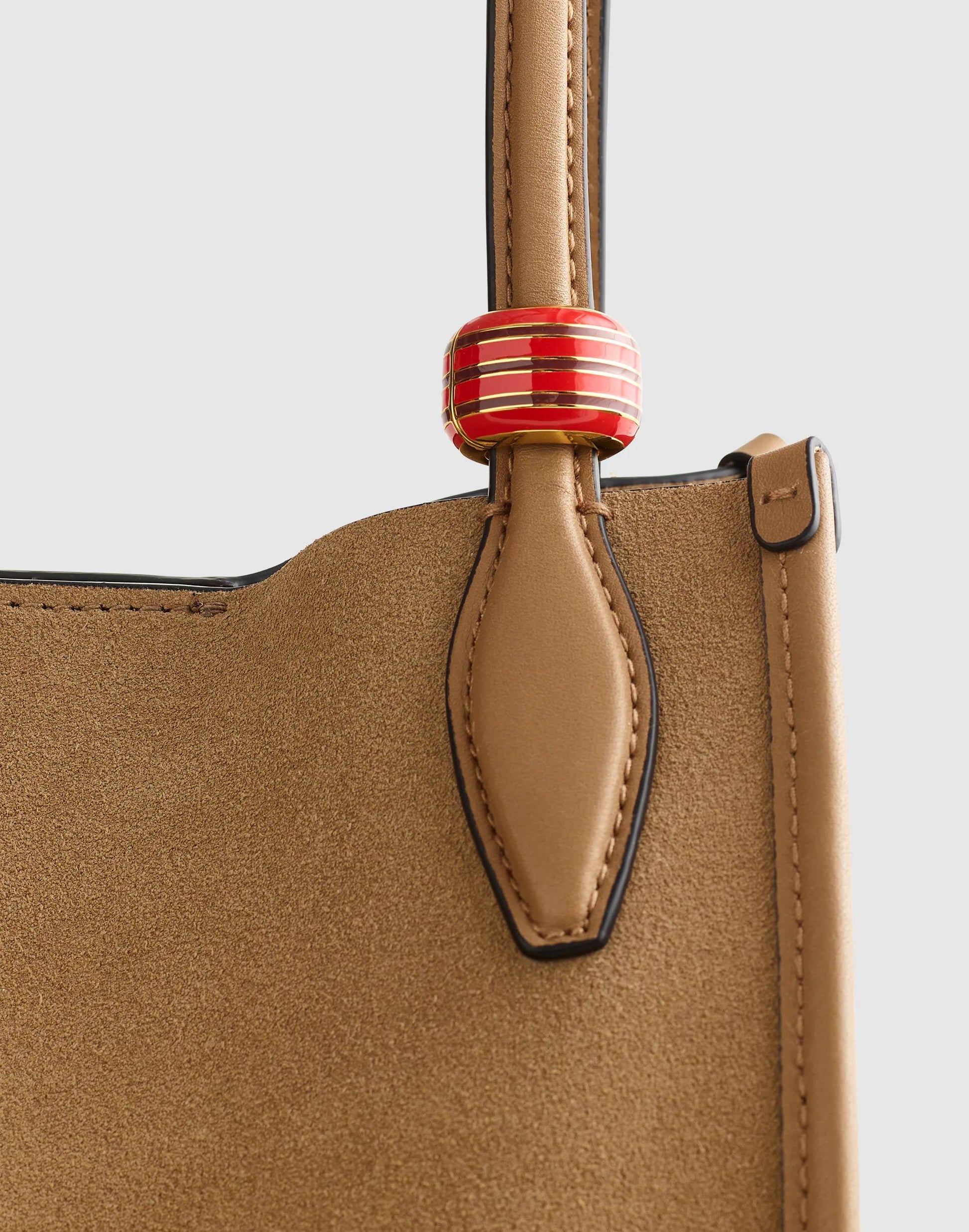 Striped Enamel Bead Clip Varsity Red | Madewell