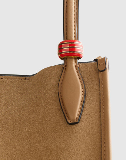 Striped Enamel Bead Clip Varsity Red | Madewell
