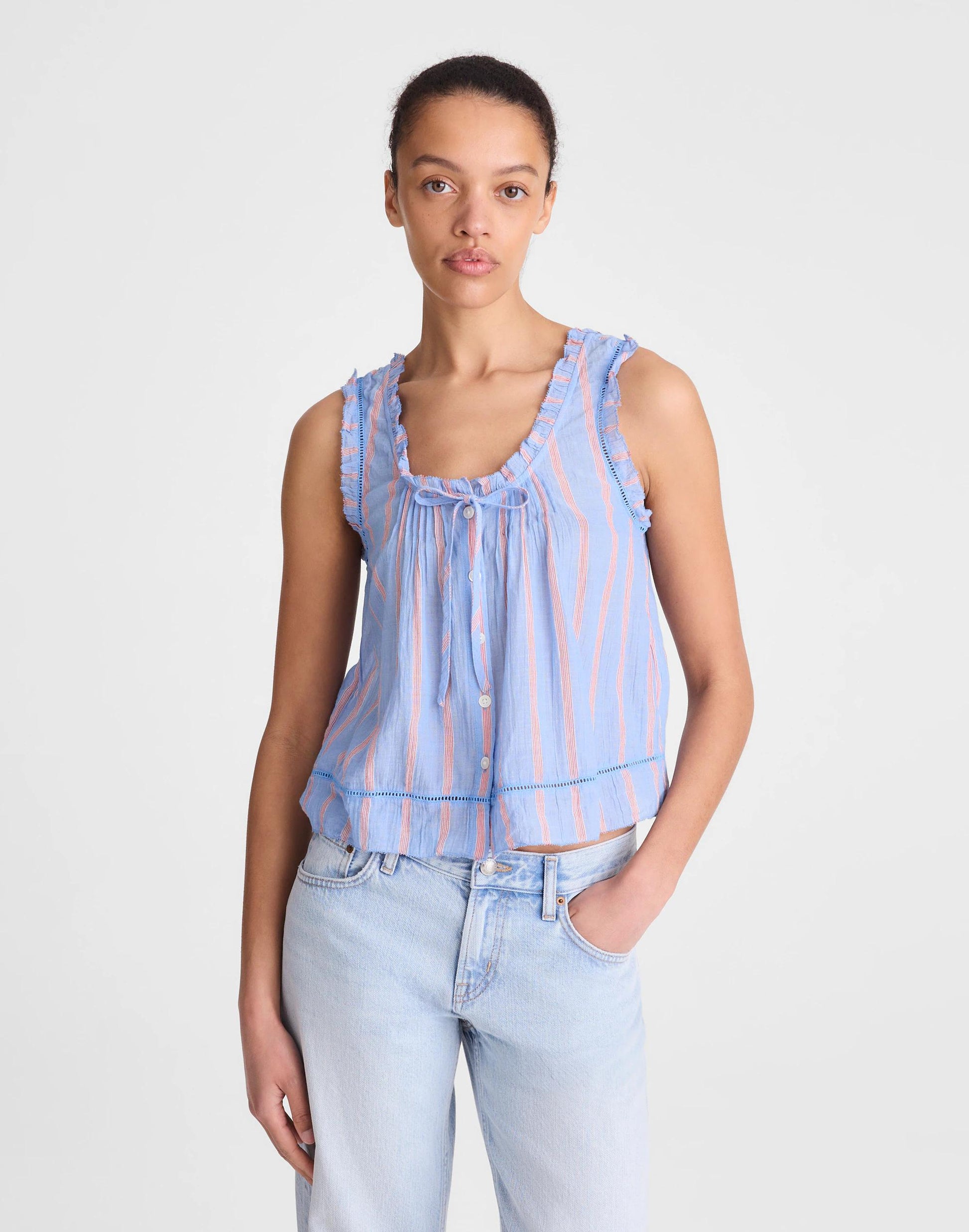 The Leah Top Calm Blue | Madewell