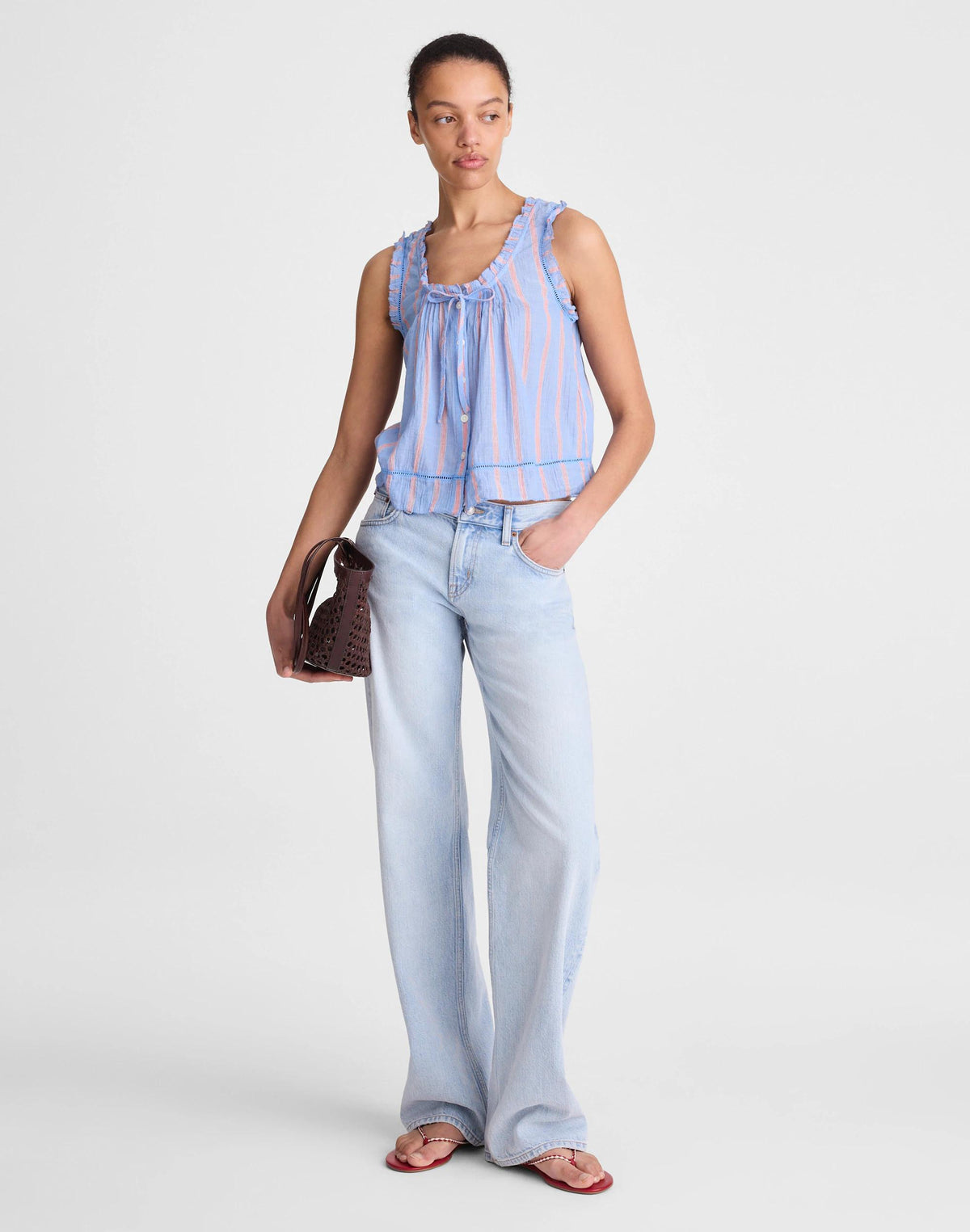 The Leah Top Calm Blue | Madewell