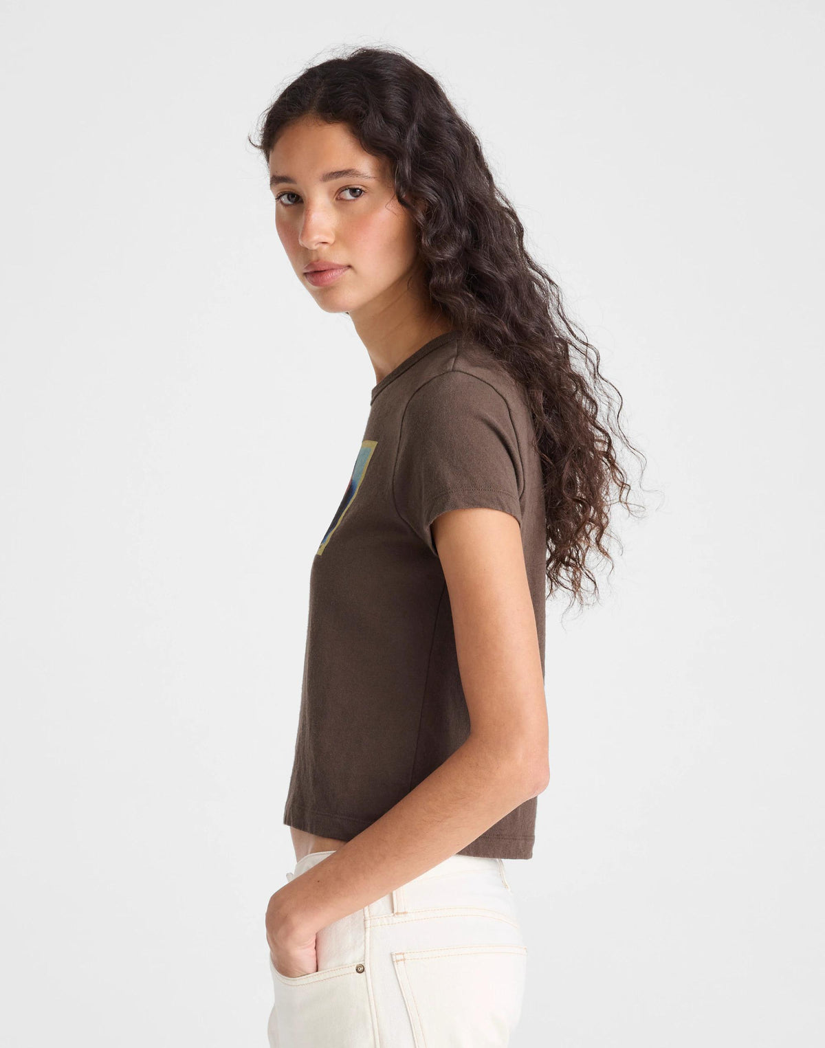 The Relaxed Baby Tee in Vintage Jersey Tropical Graphic Print | Madewell