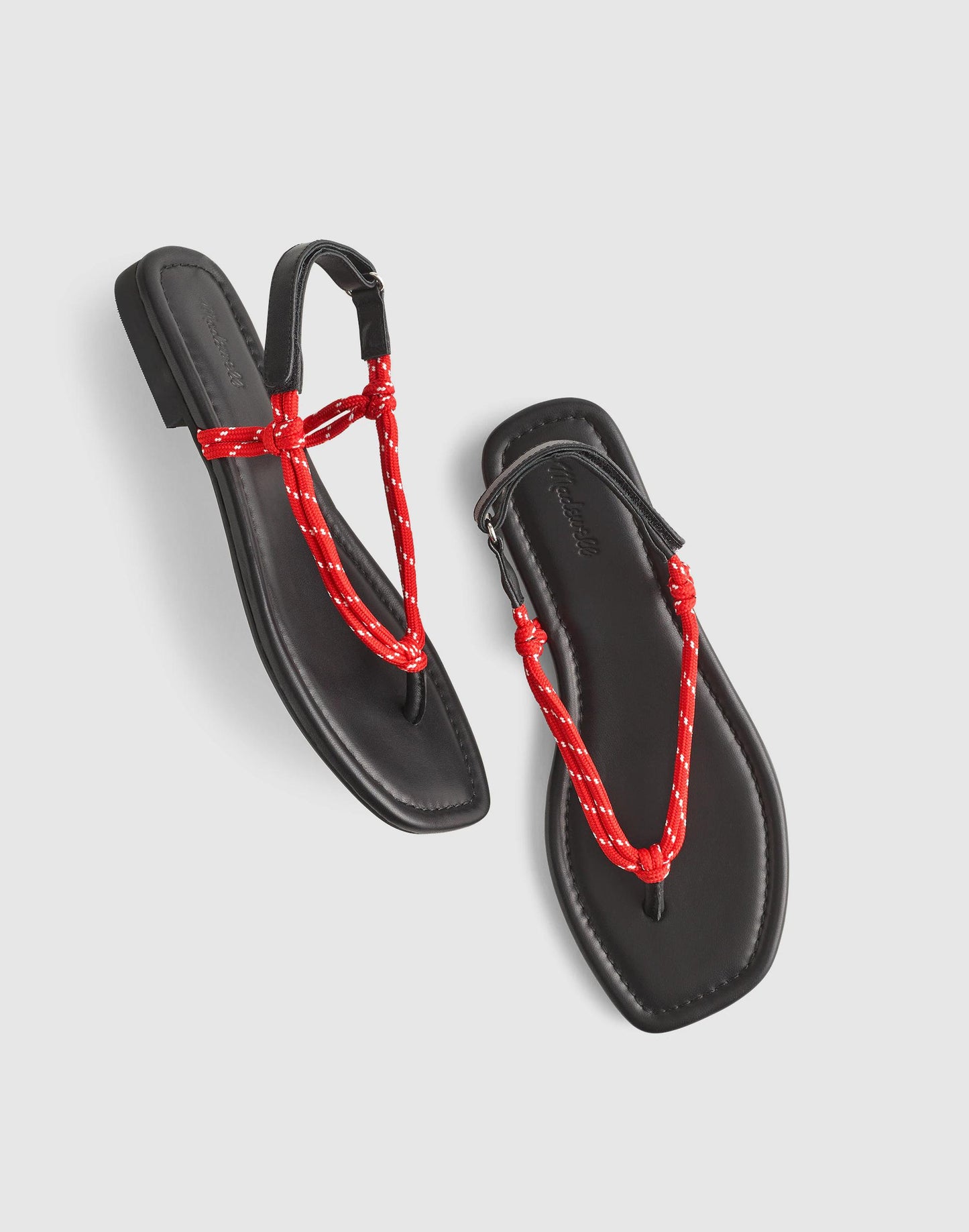The Aliyah Thong Sandal in Paracord Festival Red | Madewell