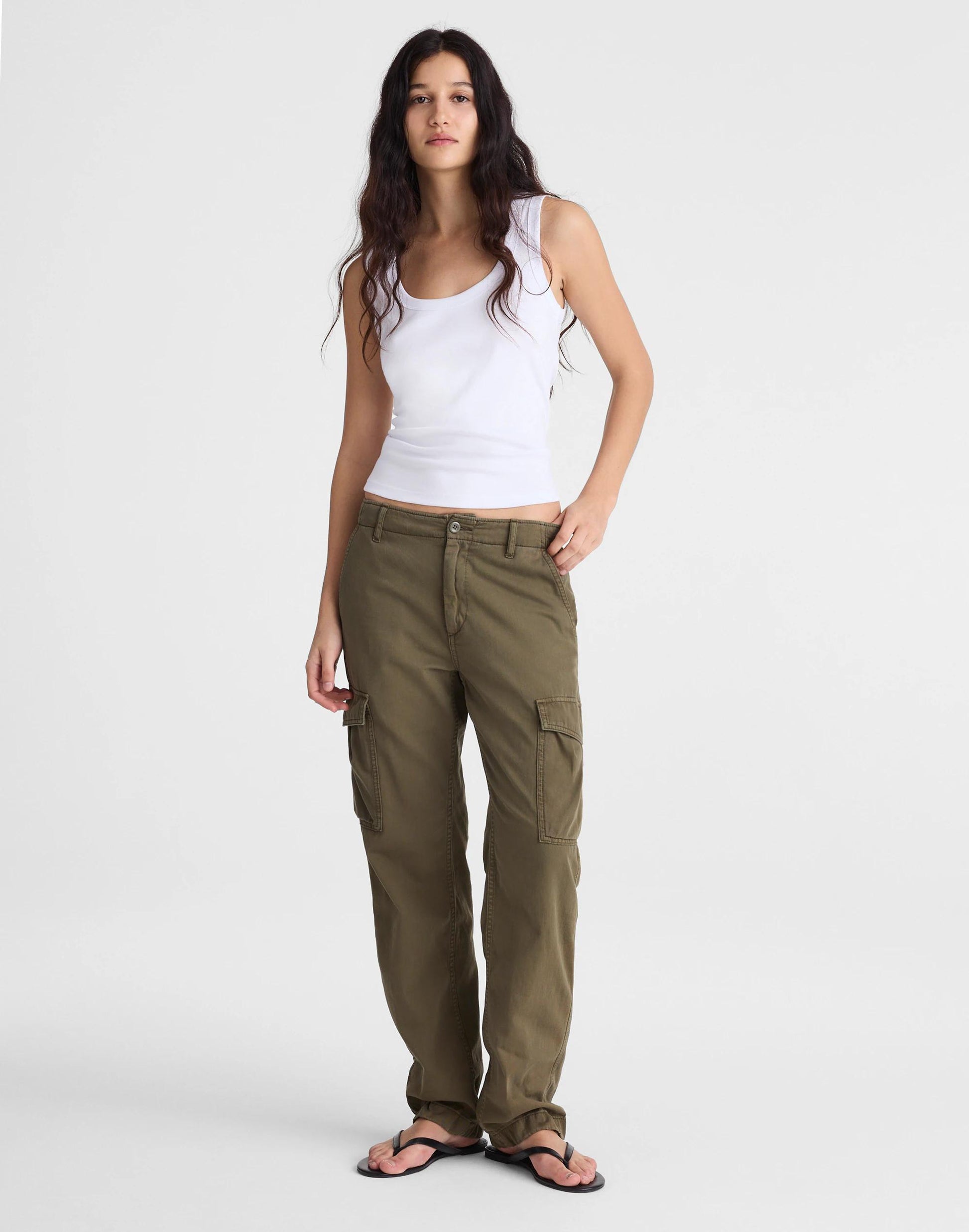 Relaxed Cargo Pants Faded Ivy | Madewell