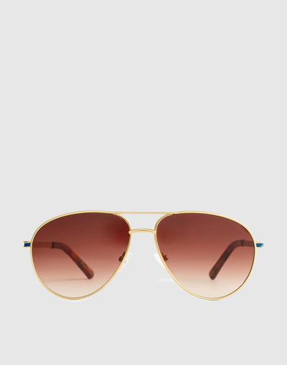 The Leni Aviator Sunglasses Dark Brown | Madewell