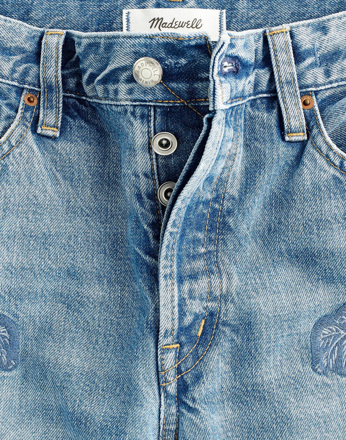 Low-Slung Baggy Crop Jean Worn Mid Indigo | Madewell