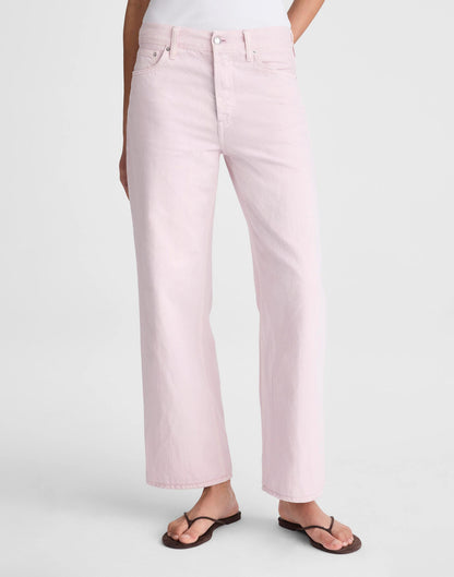 Low-Slung Baggy Crop Jean Marble Lilac | Madewell