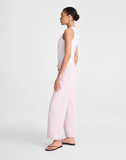 Low-Slung Baggy Crop Jean Marble Lilac | Madewell