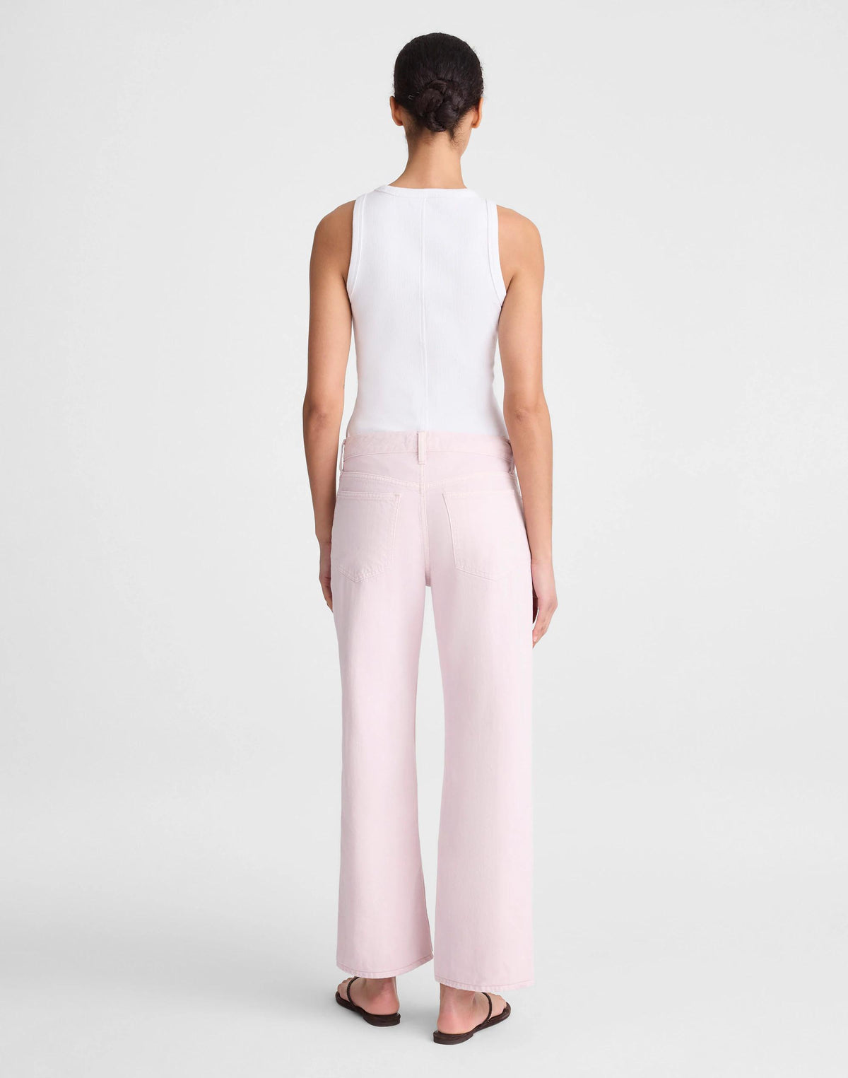 Low-Slung Baggy Crop Jean Marble Lilac | Madewell