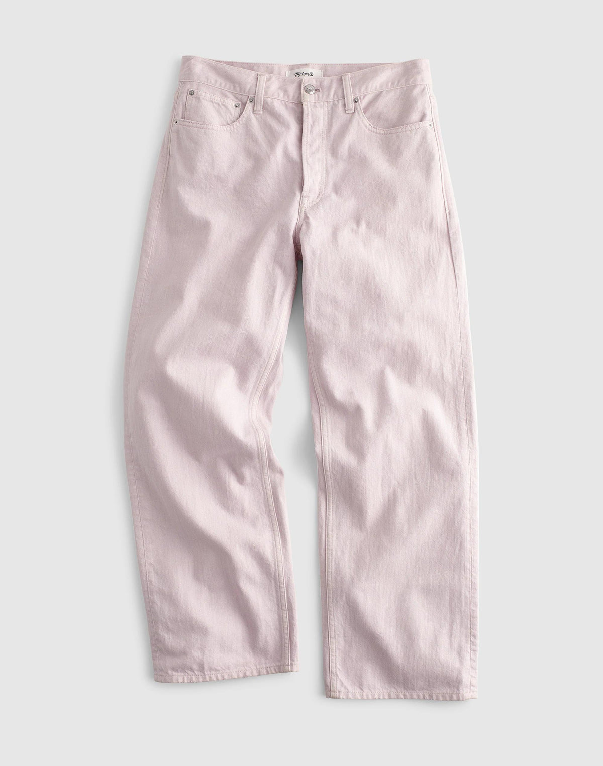 Low-Slung Baggy Crop Jean Marble Lilac | Madewell
