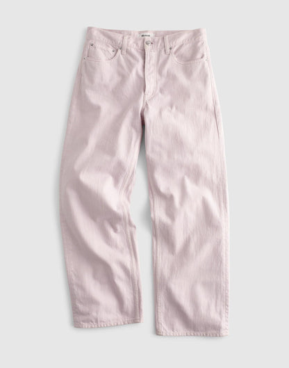 Low-Slung Baggy Crop Jean Marble Lilac | Madewell