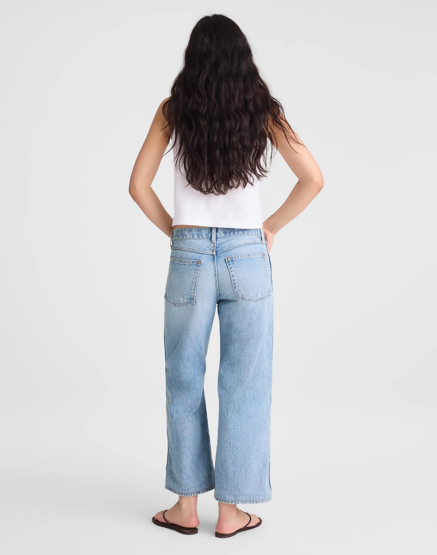 Low-Slung Baggy Crop Jean Larson Wash | Madewell