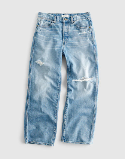 Low-Slung Baggy Crop Jean Larson Wash | Madewell
