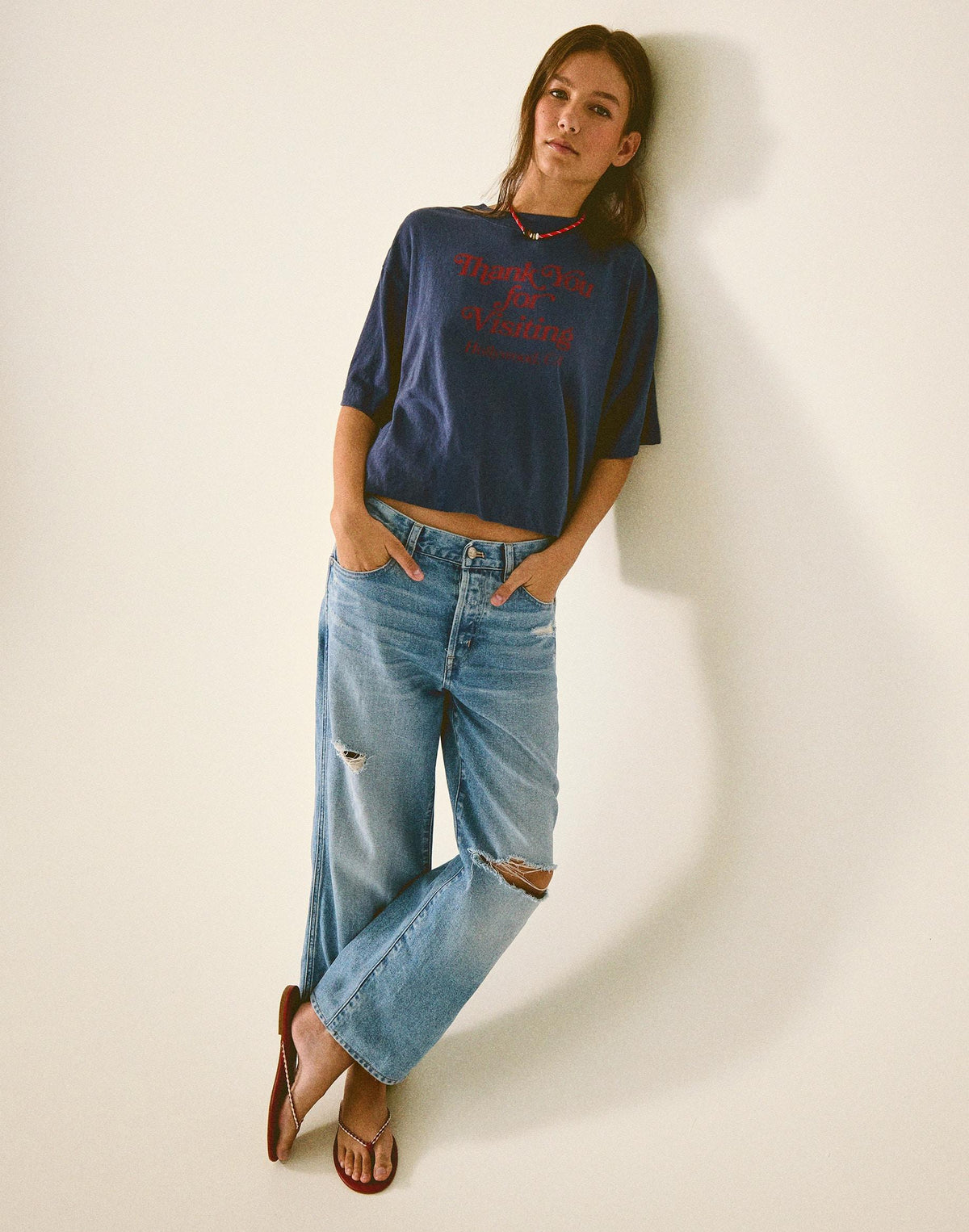 Low-Slung Baggy Crop Jean Larson Wash | Madewell
