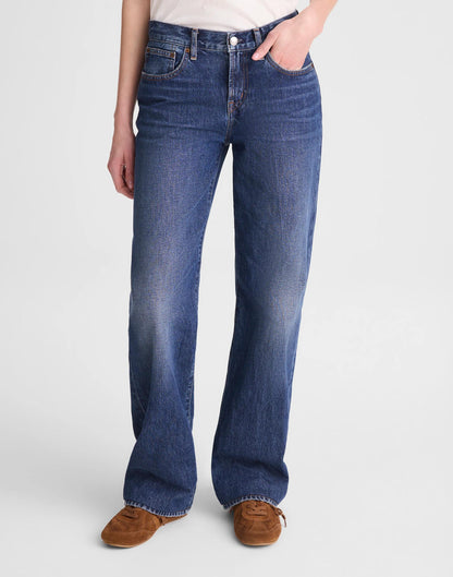 The Low-Rise Loose Jean Midnight Waters Wash | Madewell