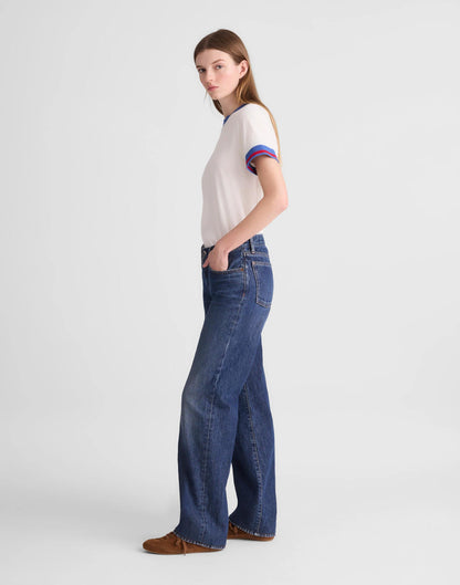 The Low-Rise Loose Jean Midnight Waters Wash | Madewell