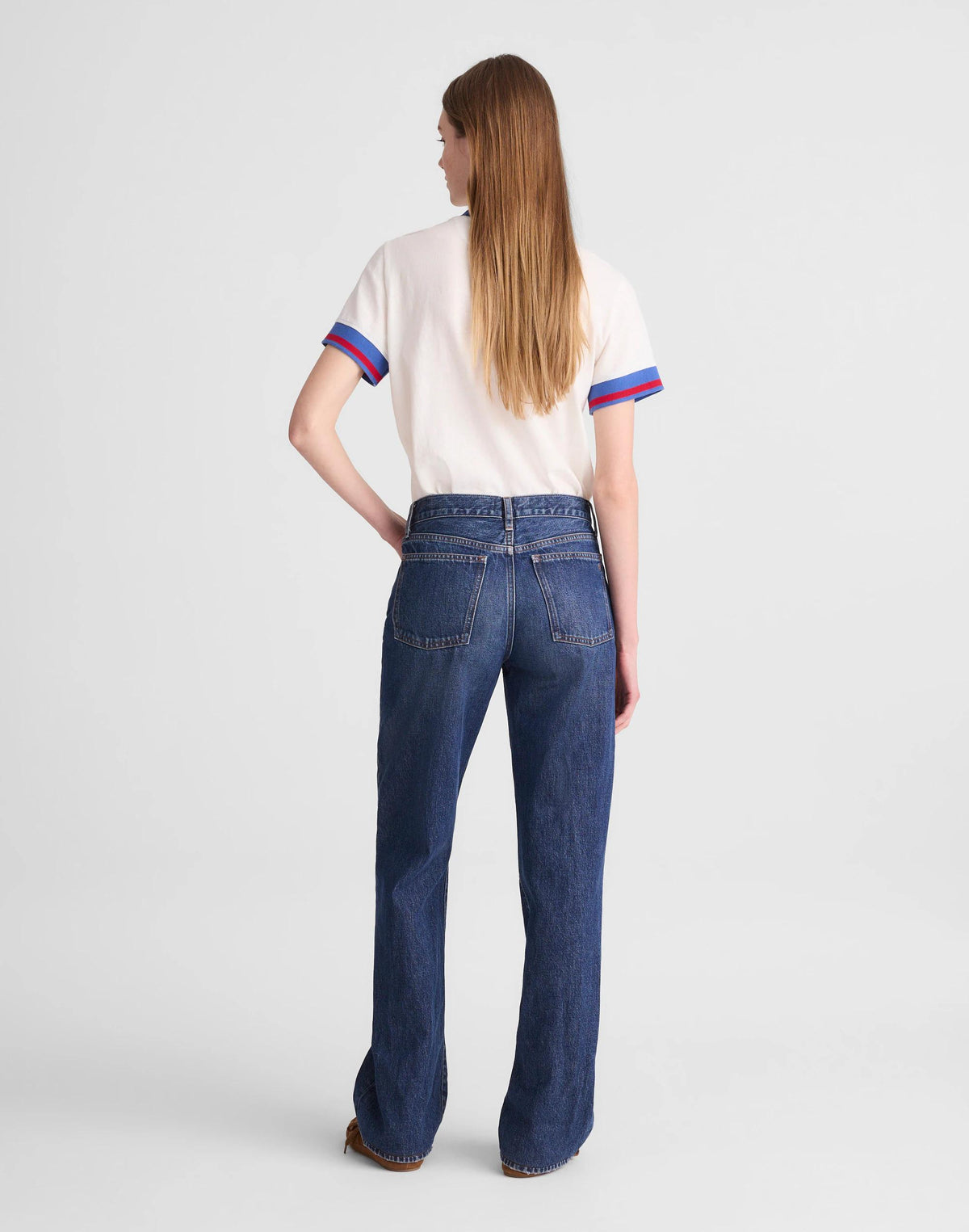 The Low-Rise Loose Jean Midnight Waters Wash | Madewell