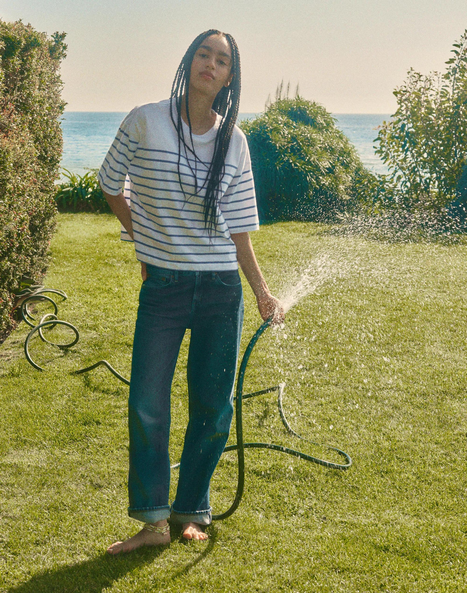 The Low-Rise Loose Jean Midnight Waters Wash | Madewell