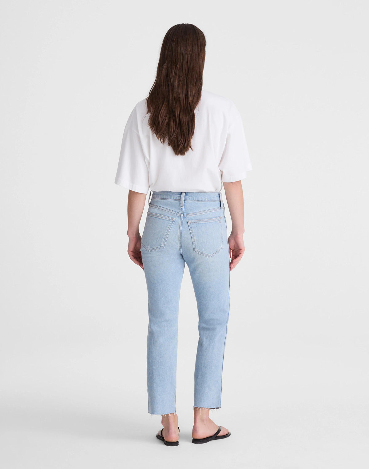 The Longline Straight Crop Jean Foster Wash | Madewell