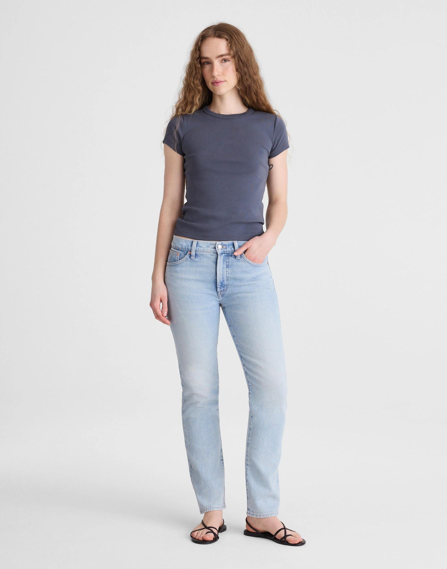 The Jules Slim-Straight Jean Foster Wash | Madewell