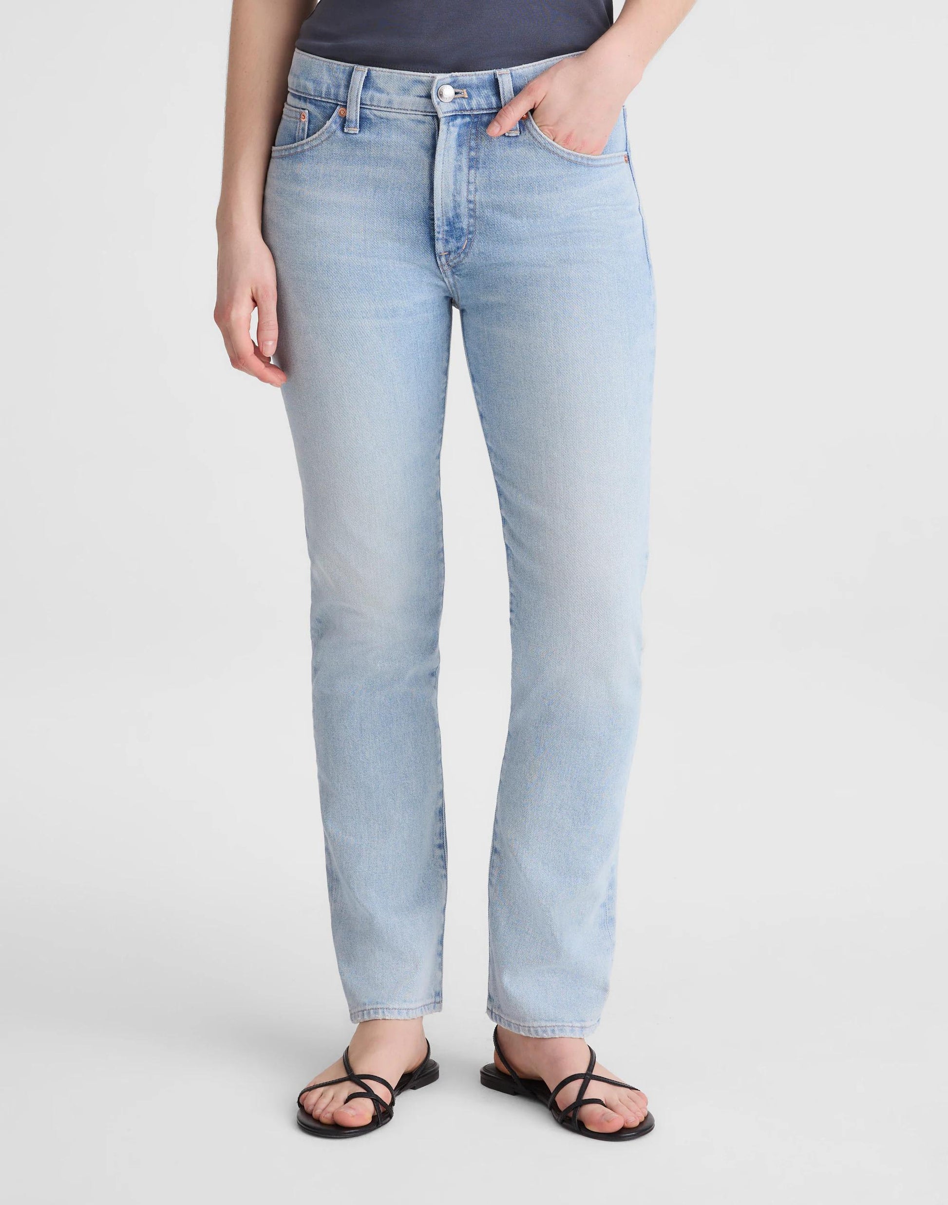 The Jules Slim-Straight Jean Foster Wash | Madewell