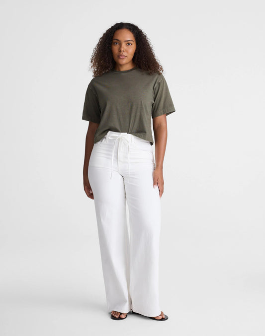 The Curvy Ultimate Wide-Leg Jean Tile White | Madewell
