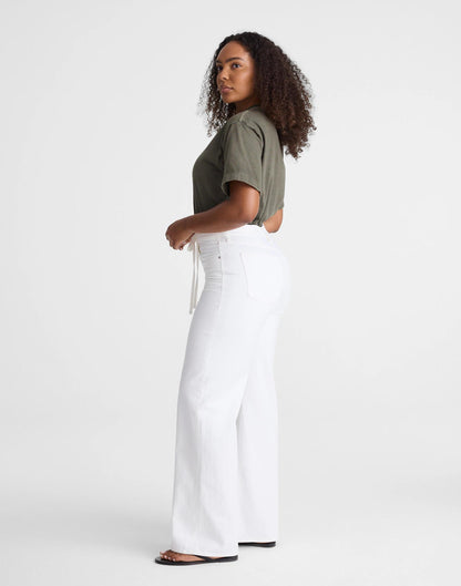 The Curvy Ultimate Wide-Leg Jean Tile White | Madewell