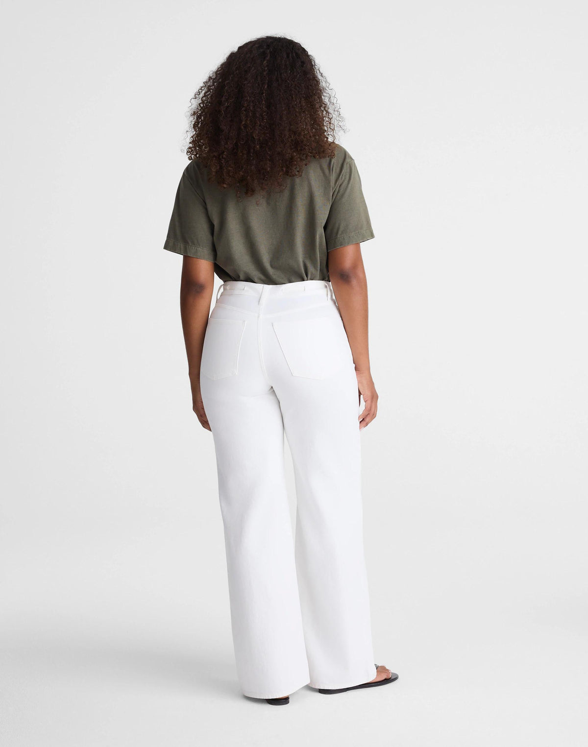 The Curvy Ultimate Wide-Leg Jean Tile White | Madewell