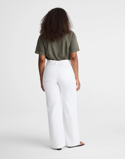 The Curvy Ultimate Wide-Leg Jean Tile White | Madewell