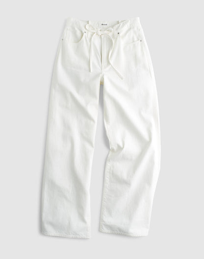 The Curvy Ultimate Wide-Leg Jean Tile White | Madewell