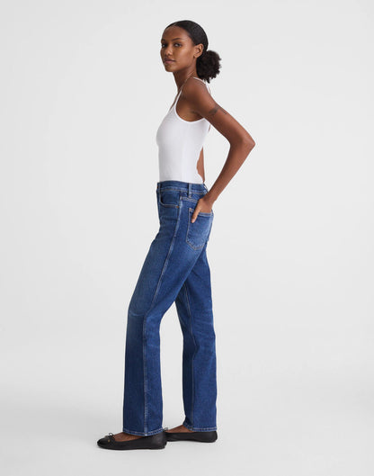 Circular Longline Straight Jean Storm Cloud Wash | Madewell