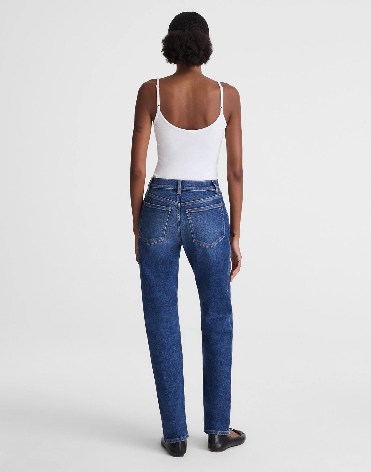 Circular Longline Straight Jean Storm Cloud Wash | Madewell