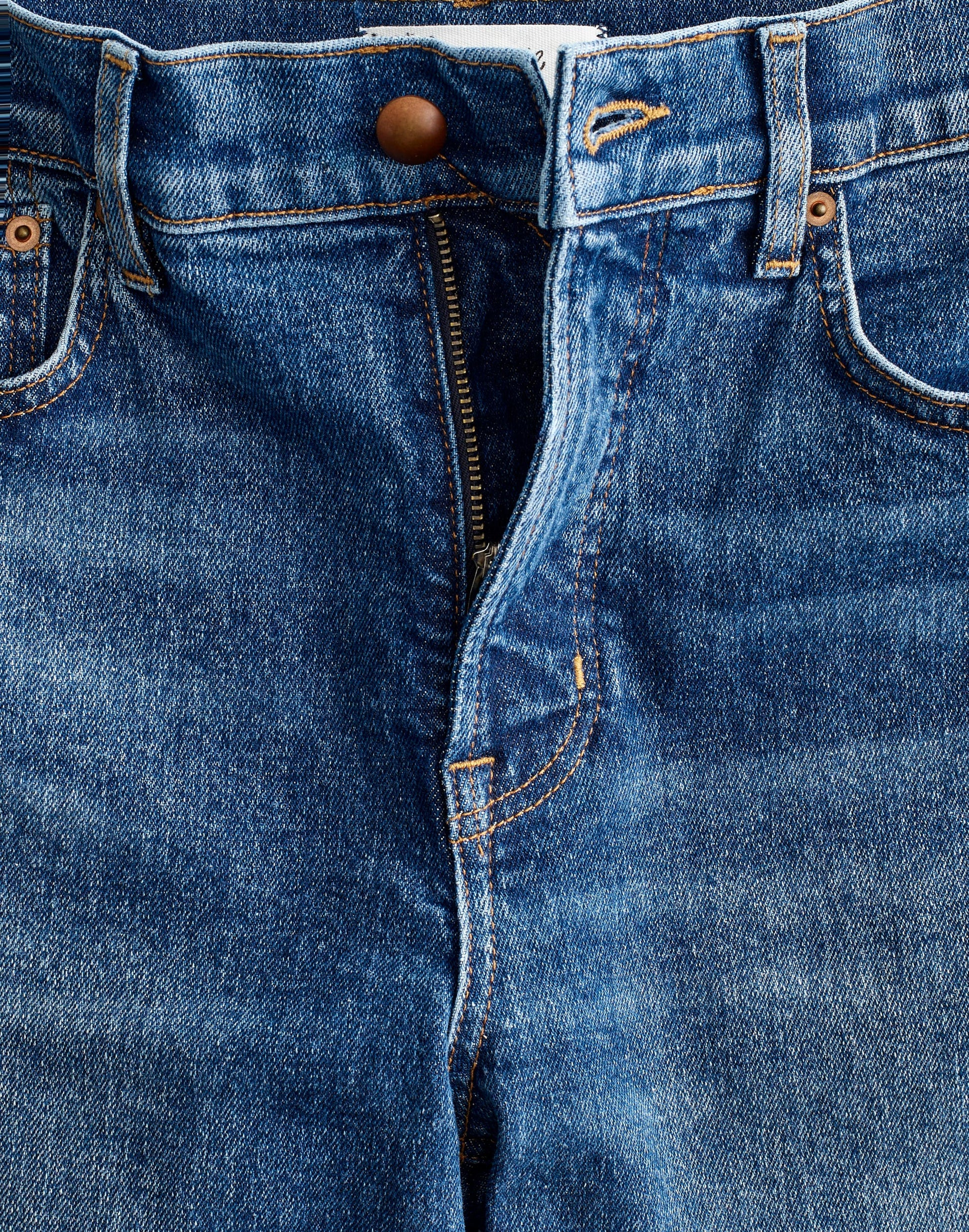 Circular Longline Straight Jean Storm Cloud Wash | Madewell