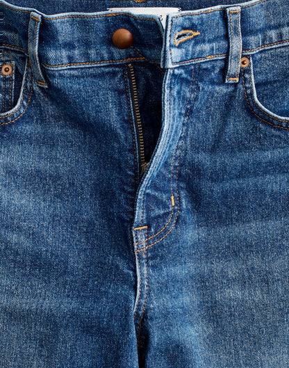 Circular Longline Straight Jean Storm Cloud Wash | Madewell
