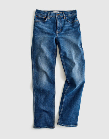 Circular Longline Straight Jean Storm Cloud Wash | Madewell