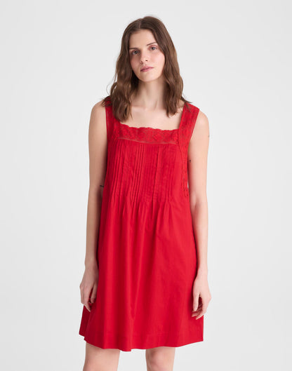 The Sophie Mini Dress Varsity Red | Madewell