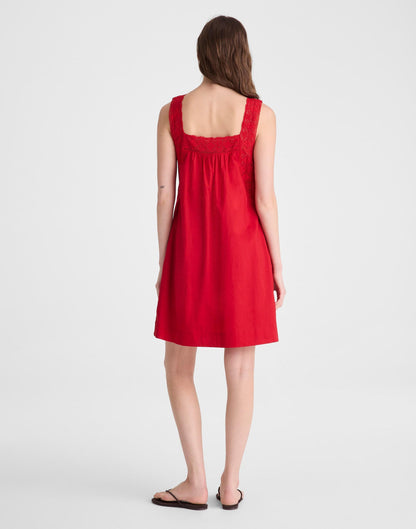 The Sophie Mini Dress Varsity Red | Madewell