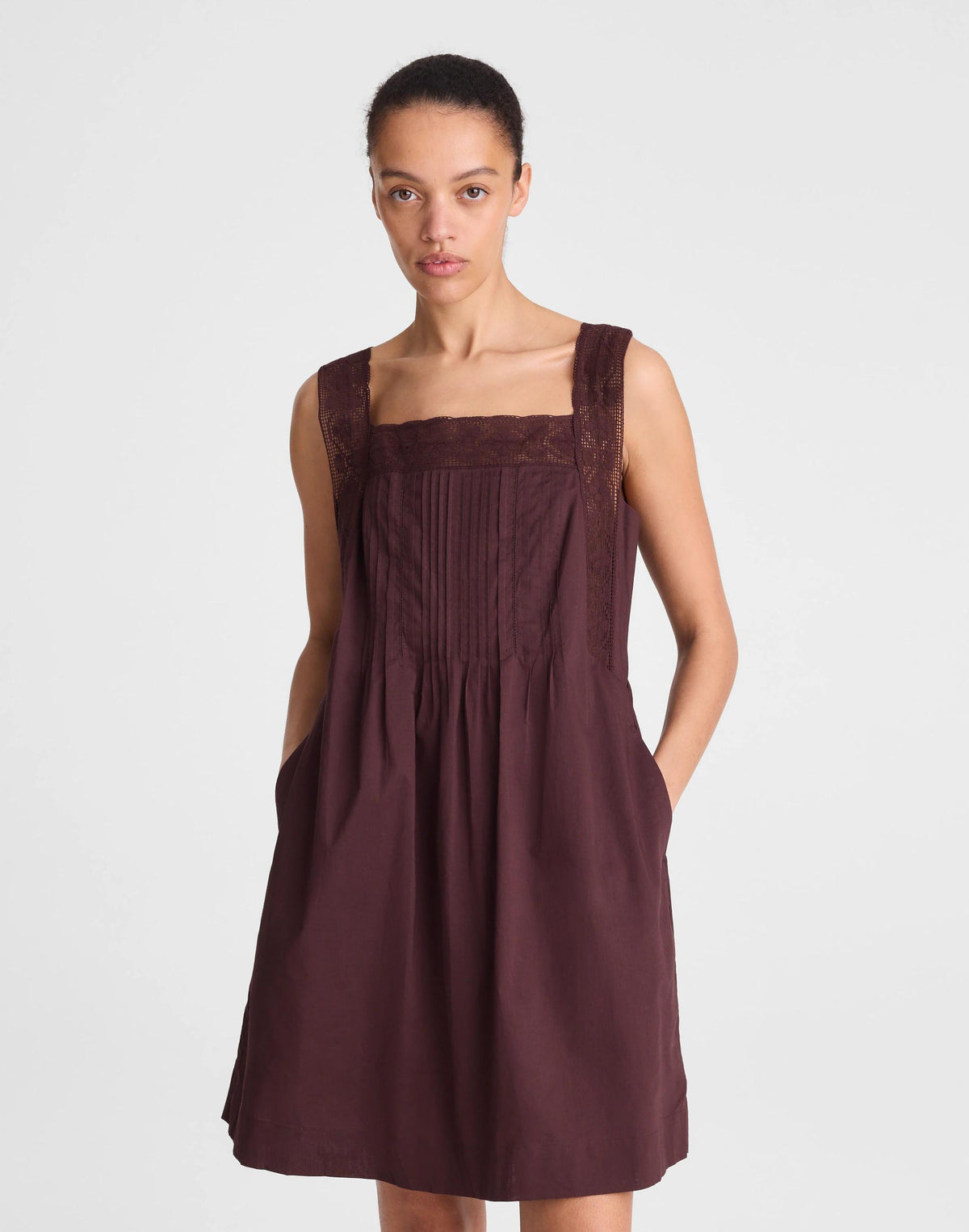 The Sophie Mini Dress Burnt Cocoa | Madewell