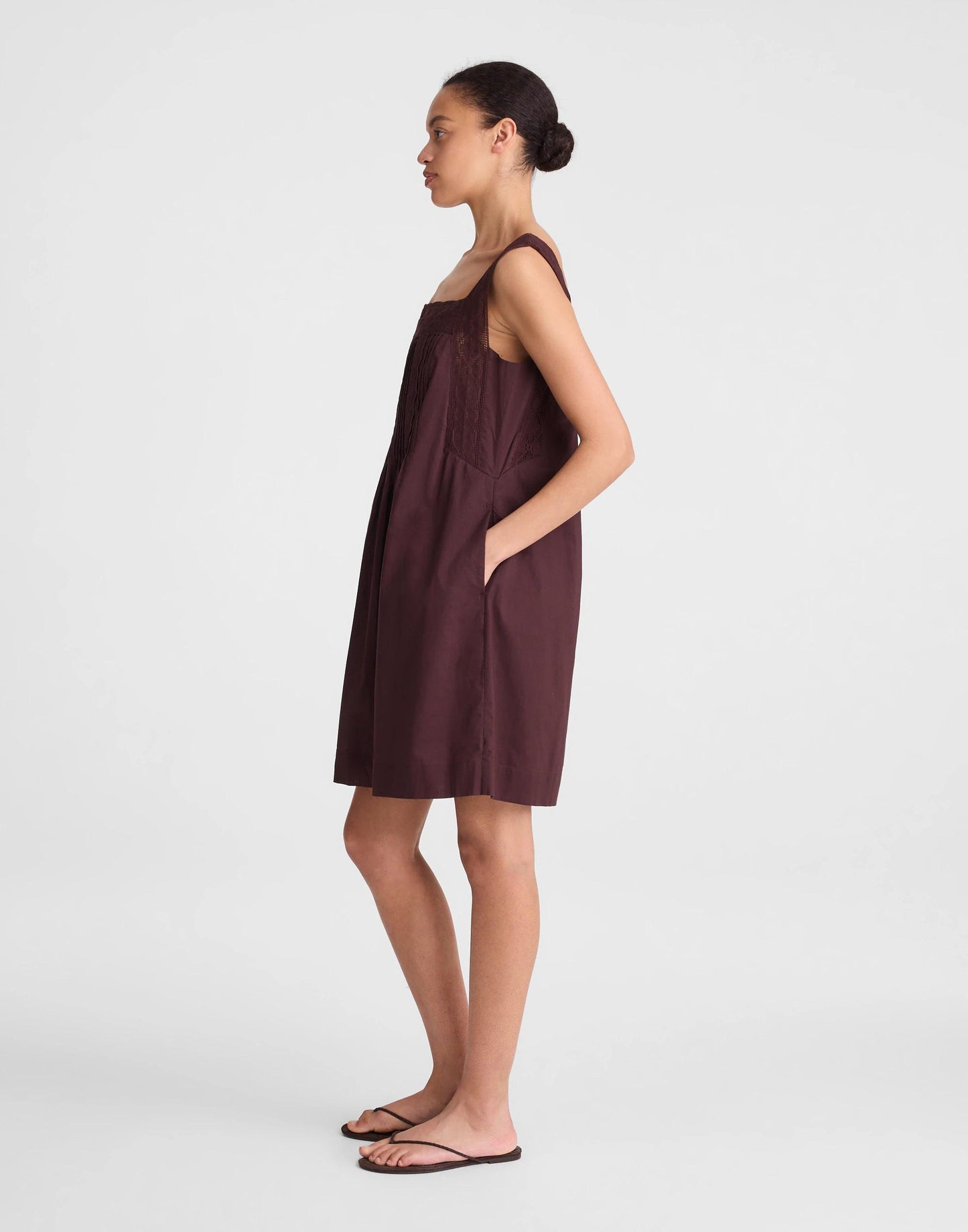 The Sophie Mini Dress Burnt Cocoa | Madewell